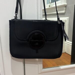 Mimco Sleek Black Crossbody Bag